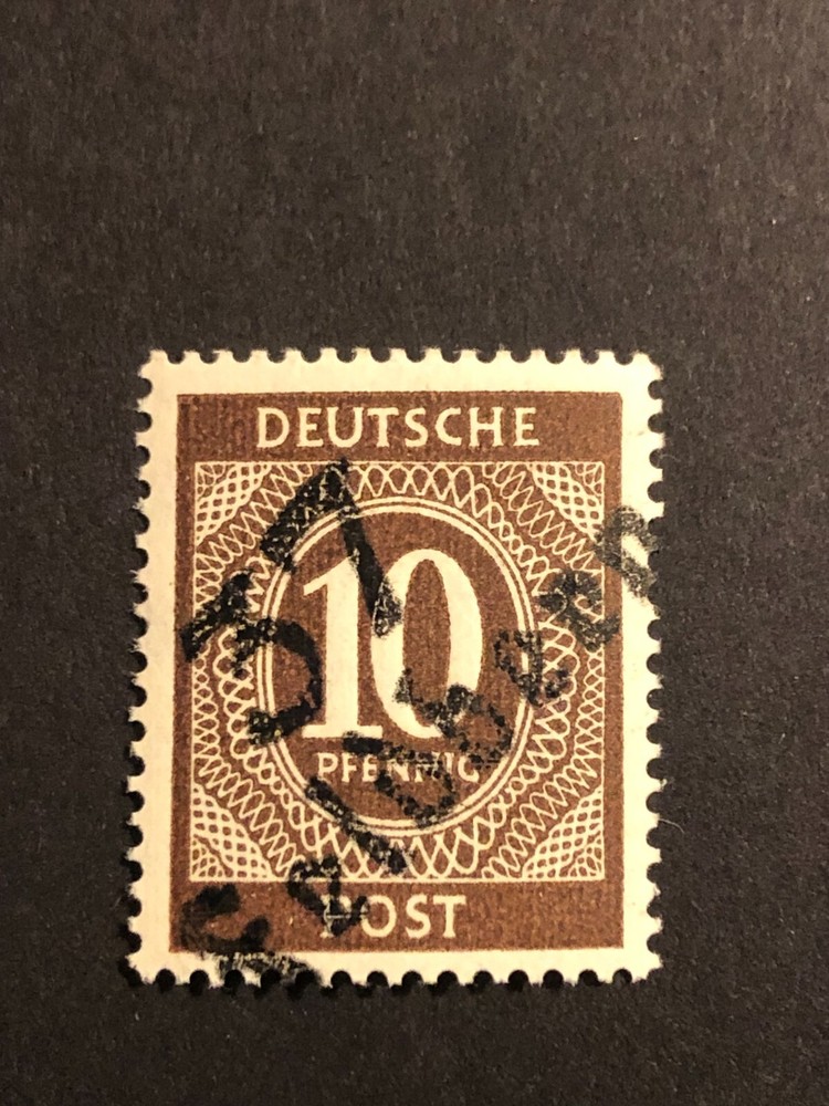 Germany 1948 Post WWII LOCAL overprint (FELDBERG) 10 Pf. MNH /s1 #726