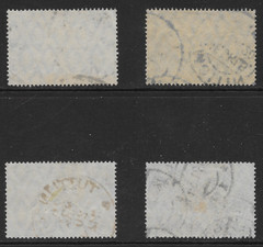GERMANY SCOTT 111 – 114 USED SET – 1920 – TYPES OF 1902