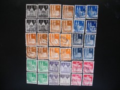 Germany 1948-51- Buildings-21 Different Issues x 4, Total 84 Stamps Used