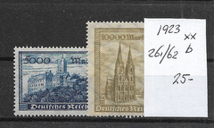 GERMANY @ 3th Reich 1923 MNH Mi.261/62 B NICE PRICED @ Ger.167