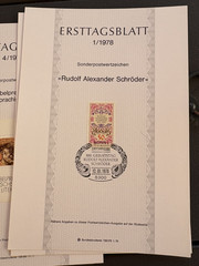 1978 German First Day Cover Stamps Lot of 16 ERSTTAGSBLATT Numbered