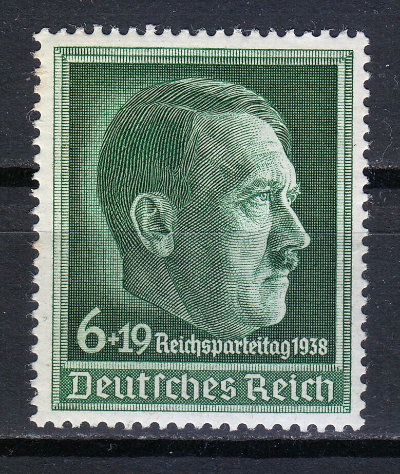 Germany 1938 MNH Mi 672y Sc B120 Adolf Hitler / Signed Schlegel / BPP **
