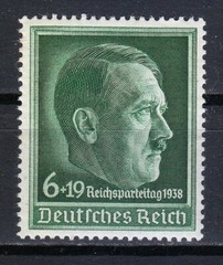 Germany 1938 MNH Mi 672y Sc B120 Adolf Hitler / Signed Schlegel / BPP **