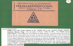 Saar FREIMARKENHEFTCHEN(stamp booklet) 1924