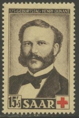 SAAR Sc#B95 1953 Henri Dunant-Red Cross Complete OG Mint Hinged