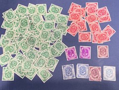 GERMANY 1950’s LOT OF 75 POSTHORN STAMPS, INVESTOR LOT