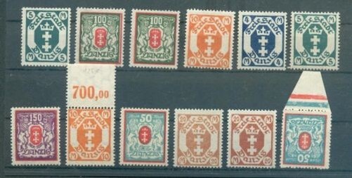 Gdansk 123-129X + Y Set Or Single Values MNH Mint ( M0202_70747