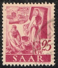 German territory- Saar Scott #164 Used VF