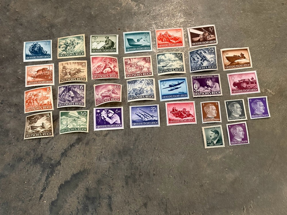 Germany Reich Grossdeutsches 1944 Stamp Lot WWII 30 Stamps