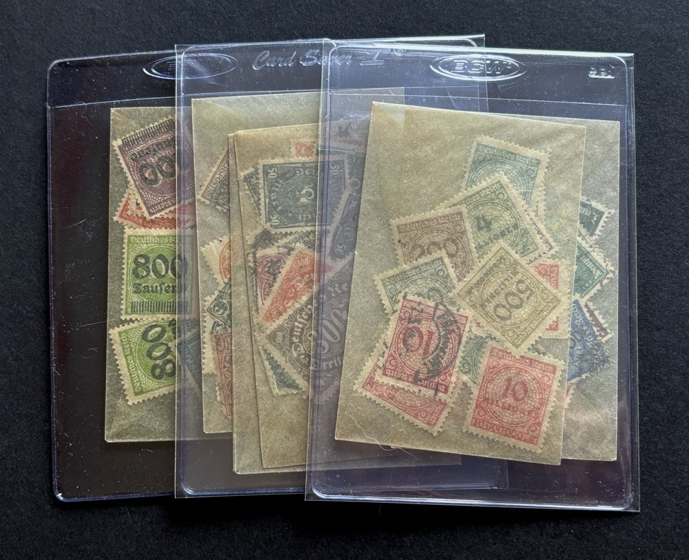 75 Mixed Stamps Lot- German/Deutsches Reich, Bavaria, Inflation, Overprint 1923