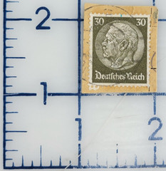 GERMANY ~ Deuirches Reich ~ Green Stamp 30 Heller ~ Cancelled/Posted ~ B304