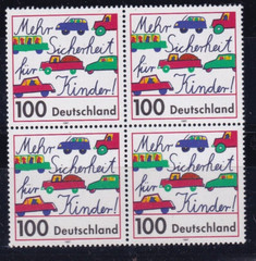 Bundesrepublik MNH ** 1897 Scott 1954 Children’s safety block of 4