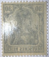 Travelstamps: Germany Stamps Mi:#144 – 30pf Mint Og Ng WMK MOGNH