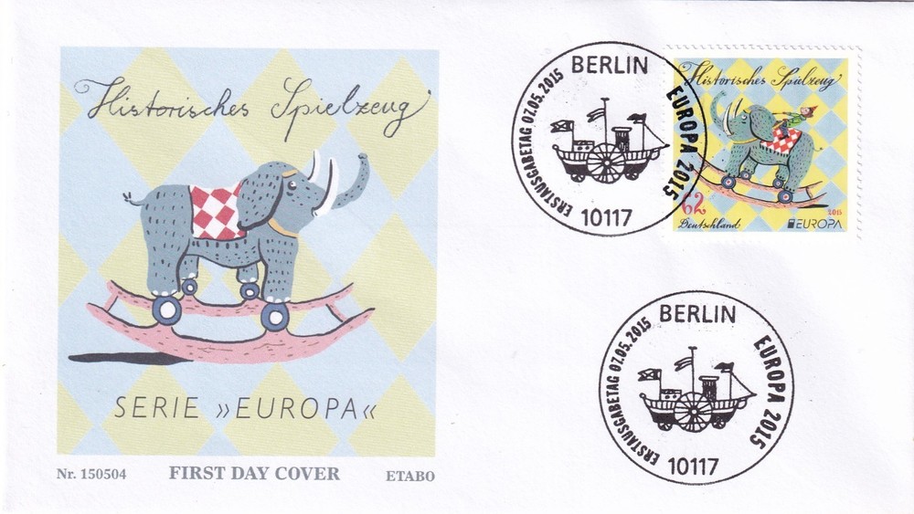 Bundesrepublik FDC 3152 Historical Toys 2015