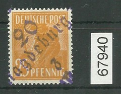 District 20 No. 101F Magdeburg 1 Z ** 25 Pf., Violet, Certified BPP