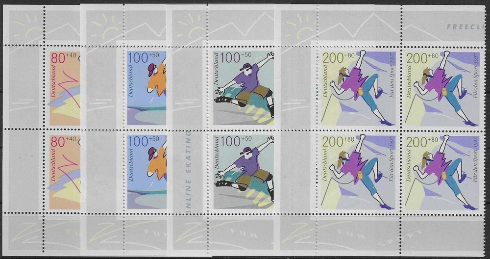 BRD MiNr 1898-1901 4er Blocks Mint Postfrisch **