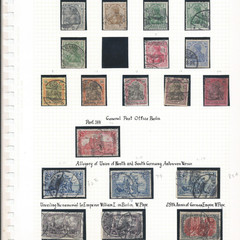 1900-02 Germany Germania used mint stamp lot x36 Reichspost Deutches Reich