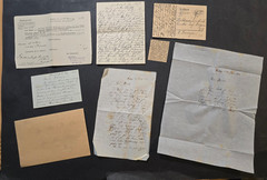 German Officers Military Document Letters Postcard & Feldpost Lot 1910s-1930s