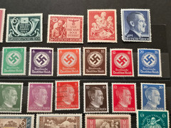 WW2 Nazi German Third Reich NSDAP Swastika Hitler Head Stamp Matched Den + Sets