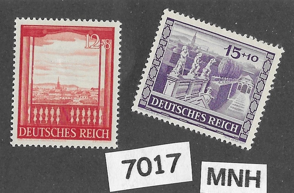 #7017 MNH stamp set Sc B198-199 / 1941 / Third Reich Germany / Vienna Austria