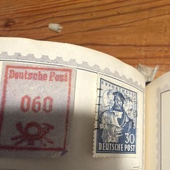 Germany Deutsche Post Exportmesse Hannover 60 Red & 30 Blue Used Handstamped