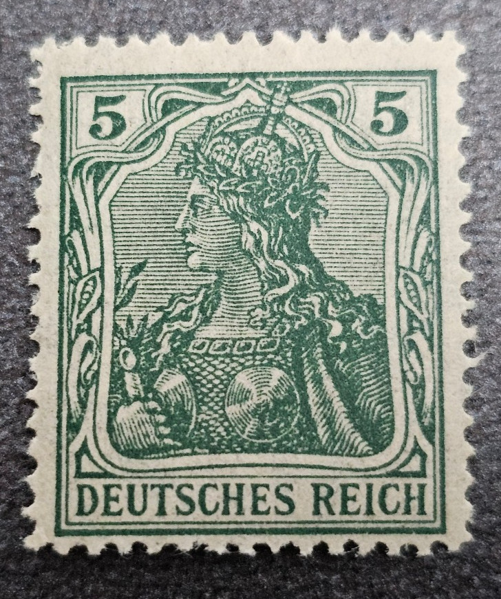 Stamp Germany Deutsches Reich Germania 5 Pfennig 1902 Mi. Nr. 70 [🇩🇪39135-7]
