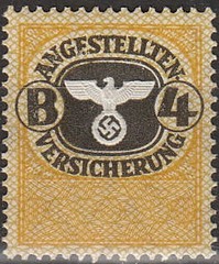 Stamp Germany Revenue WWII 3rd Reich Era Medical Employment Insurance Set MNG