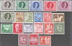 Stamp Germany Year 1943 Mi 828-63 Set WWII 3rd Reich Wehrmacht Stuka Adolf MH