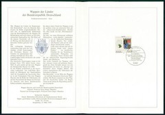 GERMANY FOLDER 1992/13 WAPPEN BLAZON BAYERN