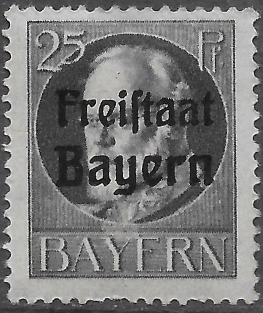 1919 GERMANY BAVARIA MI#158A MH OG