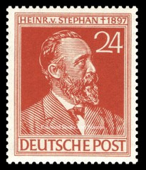 EBS Germany 1947 Allied Occupation – Heinrich von Stephan – Michel 963-964 MNH**