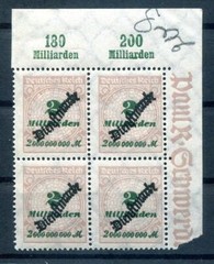Dr. Service 84 PORA Corner Four-Block ** MNH Mint Never Hinged 100++EUR (H6449