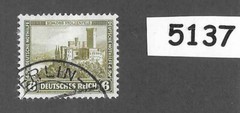 #5137 Used Stamp B45 1932 PF06 + 04 Stolzenfels castle / Weimar Germany