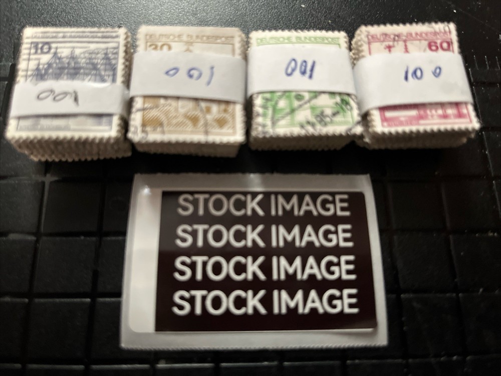 GERMANY 🇩🇪 4 BUNDLES OF 100+/- CASTLE DEFINITIVE 10, 30, 50, 60pf 1188