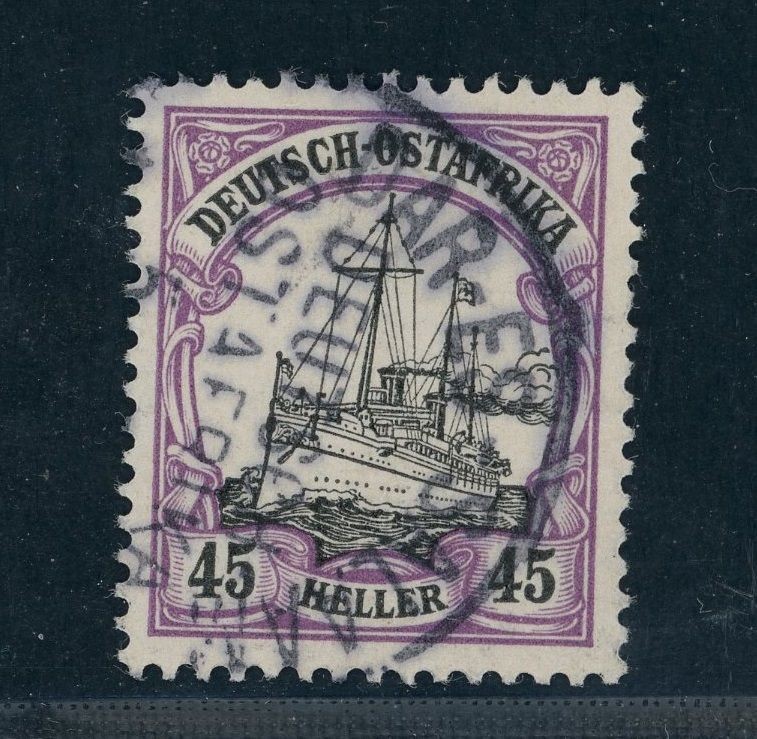 German East Africa Michel number 28b stamped and inspected