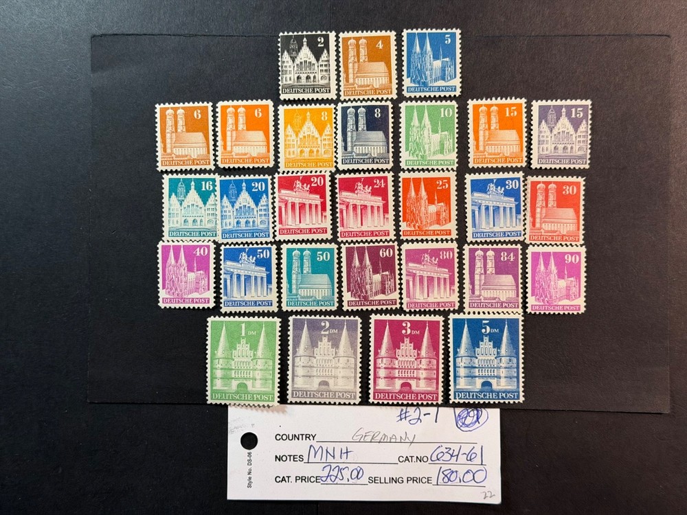 Germany # 634 – 661 MNH 2024 Scott Catalogue Value $ 225.00