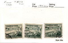 Germany, Postage Stamp, #B110 (3 Ea) Used, 1937 Boats, Nautical (AC)