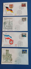 Germany State Capitals FDC First Day Cover Fidacos Numbered Set of 12