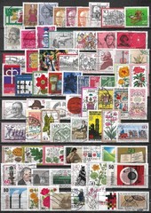 WEST GERMANY 1965-1983 interesting used lot between Mi 486-1195 as shown on scan