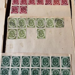 MASSIVE ACCUMULATION LOT GERMANY POSTHORN STAMPS ON PAGES, INCLUDES HIGH DENOMS