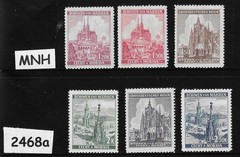 MNH Stamp set Prague Cathedrals B a M WWII during Germany occupation #2468a