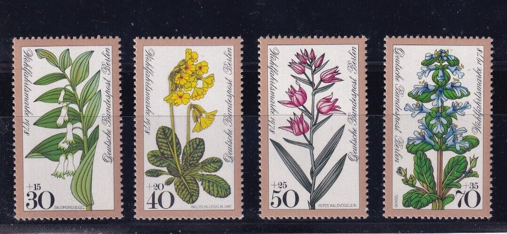 Berlin MNH ** 573-6 SC 9NB148-51 Flowers set