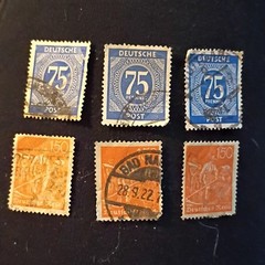 49 Germany Deutsches Reich/Deutsche Post Used Stamp Lot Inflation Mixed