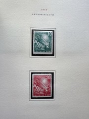 Germany 1949 Stamps +Opening 1st Federal Assembly#665-66 +MNH OG +Authentic +UPU