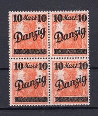 Danzig 46I Block of 4 MNH Postfrisch 40EUR