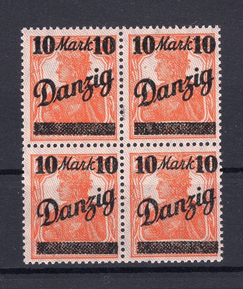 Gdansk 46I Four Blocchi MNH Mint 40EUR (82111