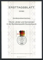 Germany – BRD : Scott # 1408 First Day Sheetlet (ETB) from 1983 Michel # 23/1983