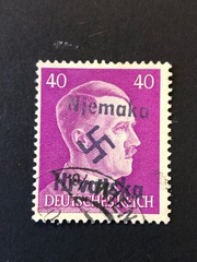 GERMANY CROATIA WWII-GERMAN OCCUPATION, 40 Rpf. USED #825