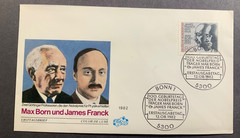 Germany 1381 MNH 1982 James Franck & Max Born Nobel Prize Physicists Quantum FDC