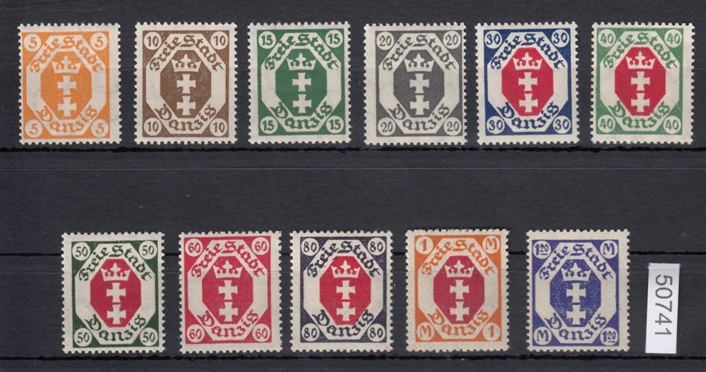 Gdansk 1921 Mi.No. 73-84 **